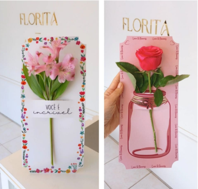 Cartão com Flor